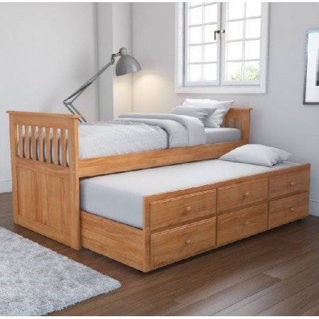 092 Honey : Giường 2 Tầng Kéo - 1m / 1m